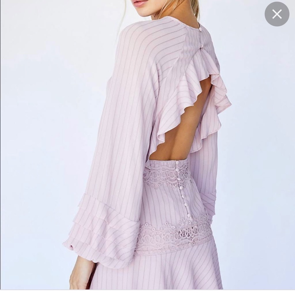 Free People- Lilac Open Back Dress, size 8